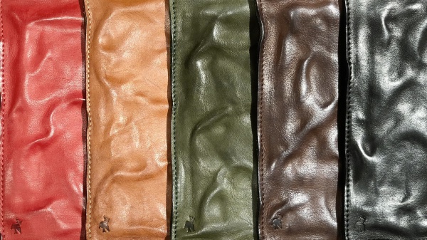 896☆ゴート タンニン鞣し 揉み革 シナモンブラウン2枚 計113ds 約0.8㎜☆格安 革 タンニン鞣し | ヌメ革と真鍮金具とレザークラフト材料の通販